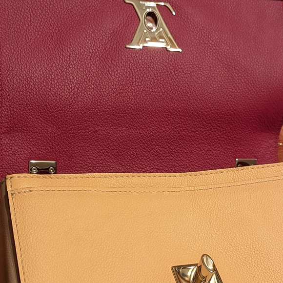 🎉HP🎉Louis Vuitton Lockme BB II AUTHENTIC Venus Purple Silver Hardware Rare! - Picture 12 of 15